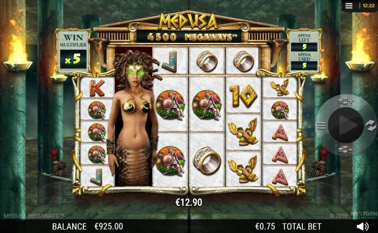 Medusa Megaways slot gameplay