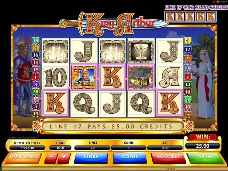 King Arthur online slot win