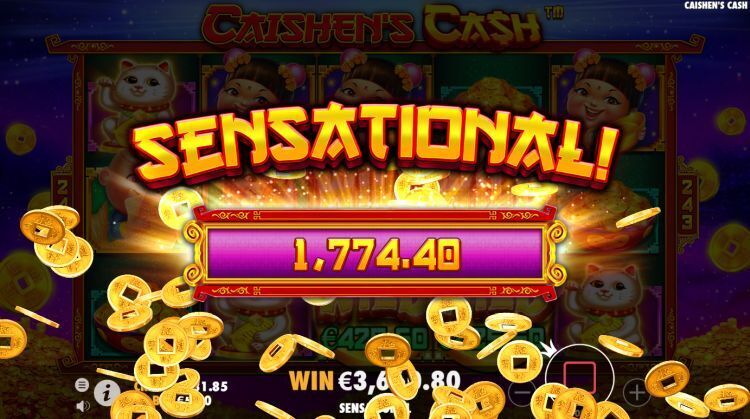 Caishen's Cash online slot win