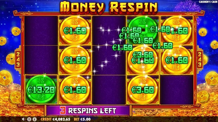 Caishen's Cash Respins bonus win