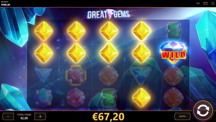 Great Gems online slot win