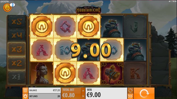 Hall of the Mountain King slot win