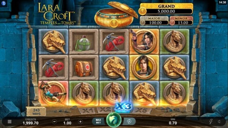 Lara Croft Temples and Tombs slot review
