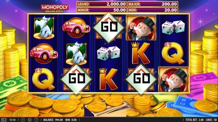Monopoly Grand Hotel bonus trigger