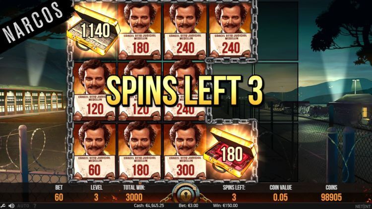 Narcos slot review netent bonus