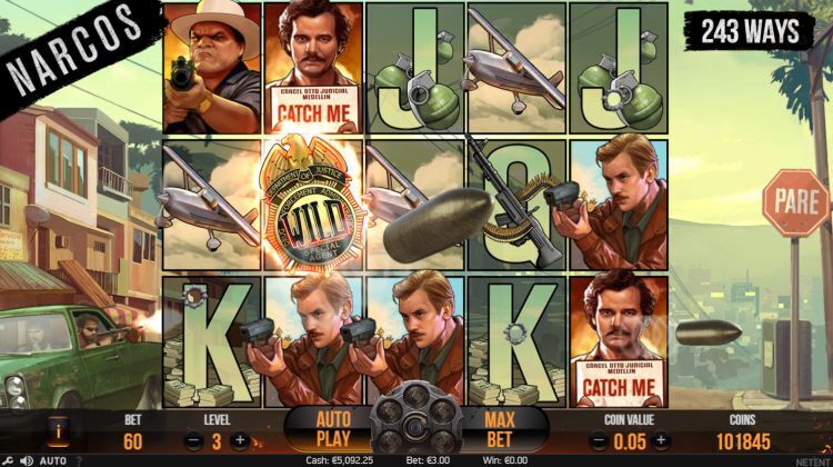 Narcos slot feature