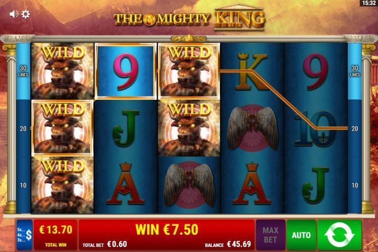 The Mighty King online gokkast win