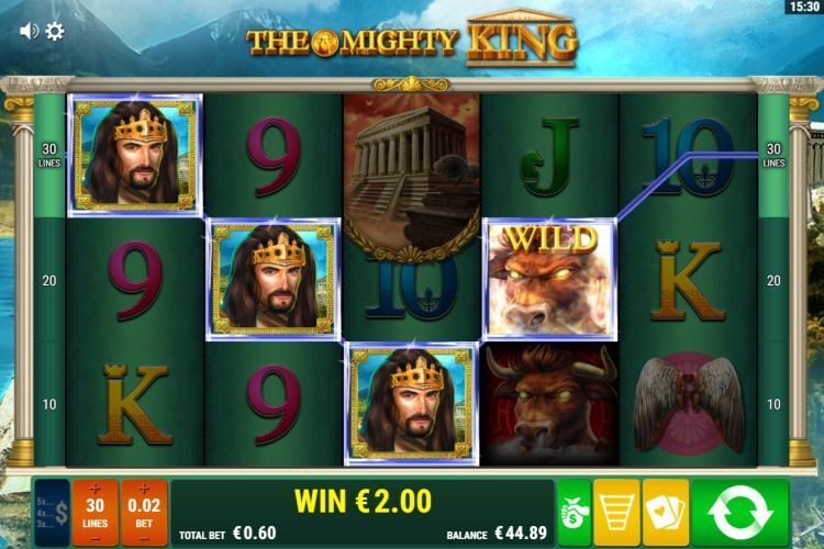 The Mighty King slot review Gamomat