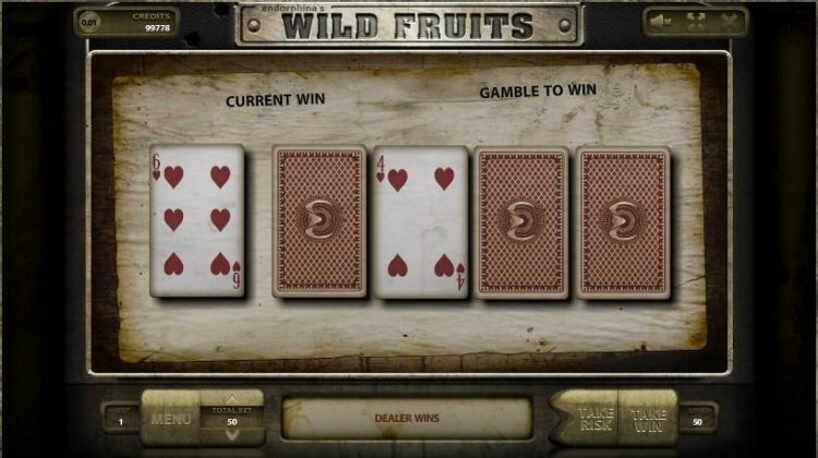 Wild Fruits gokkast gamble feature