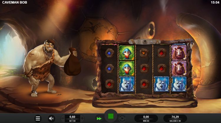 Caveman Bob bonus win