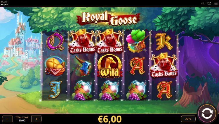 Royal Goose slot bonus win