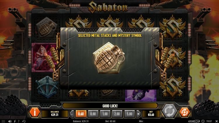 Sabaton slot Free Spins