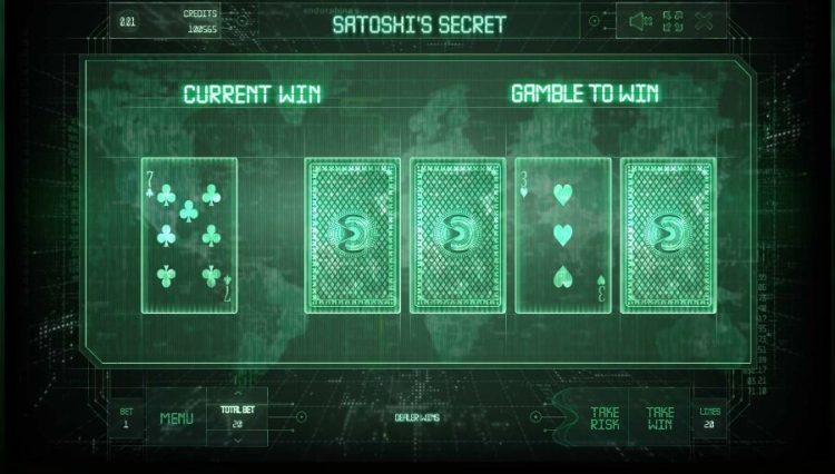 Satoshi's Secret slot gamble feature
