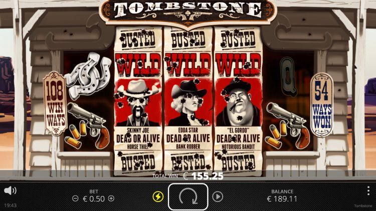 Tombstone Nolimit City slot win