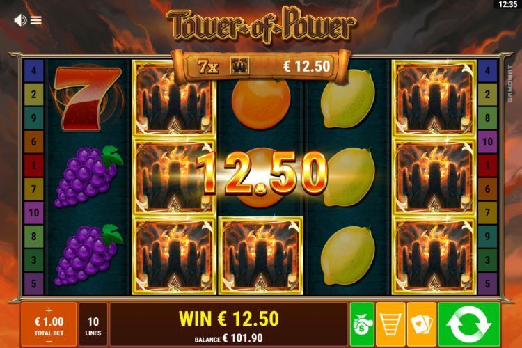 tower-of-power-slot review gamomat win
