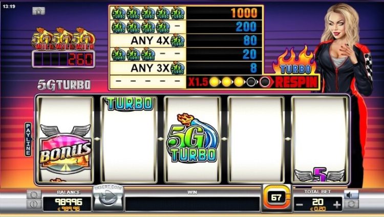5g turbo fruitautomaat gameplay
