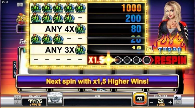 5g turbo online slot