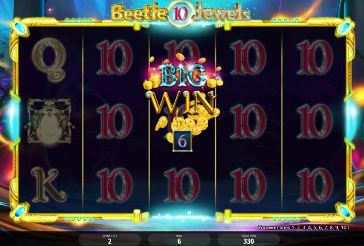 Beetle Jewels online slot win
