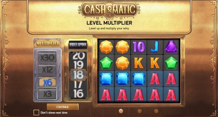 CashOMatic slot bonus