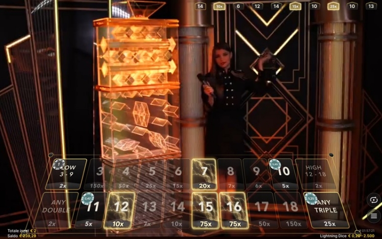 Evolution Lightning Dice Gameplay