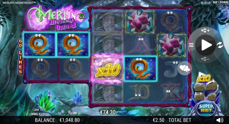 Merlin's Money Burst gokkast review big win