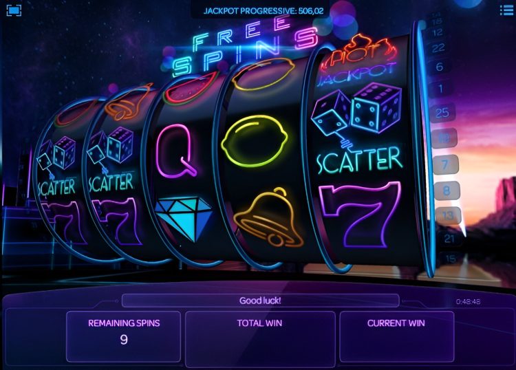 Neon Reels slot Free Spins