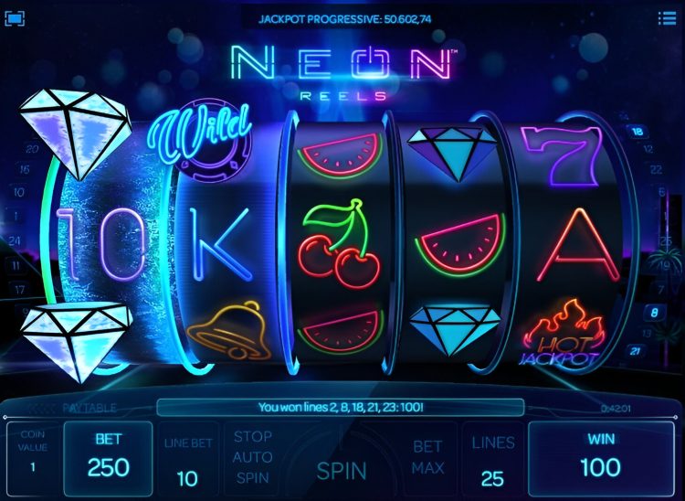 Neon Reels gokkast gameplay