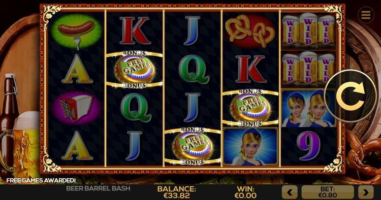 Beer Barrel Bash gokkast Free Spins bonus