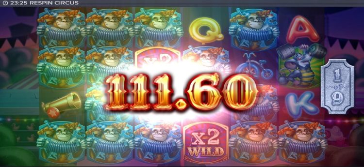 Respin Circus slot Free Spins
