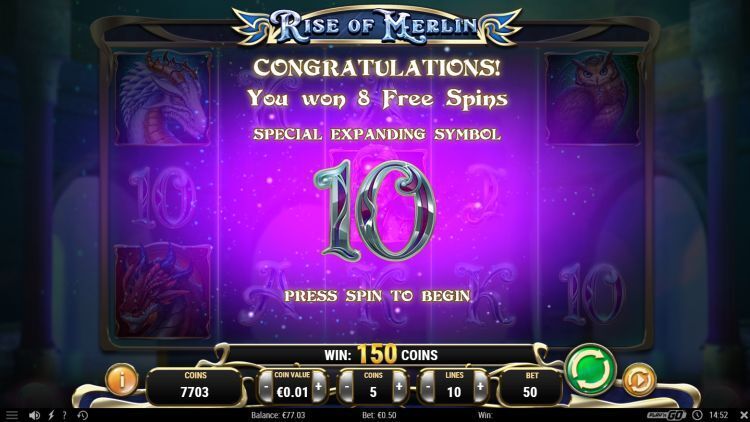 Rise of Merlin gokkast Free Spins