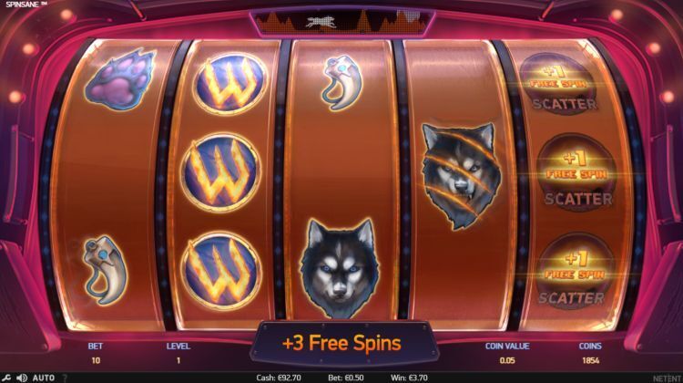 spinsane-slot review netent free spins