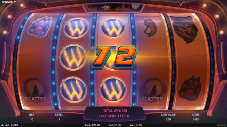 Spinsane online slot bonus