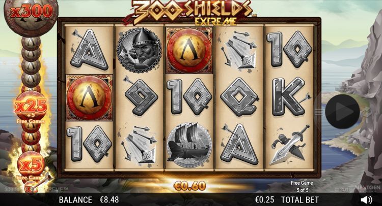 300 Shields Extreme - Free Spins