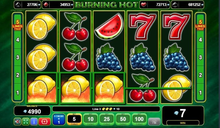 Burning Hot slot gameplay