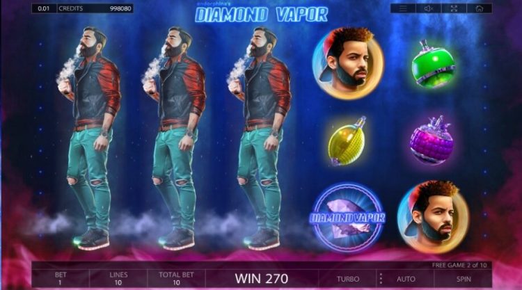 Diamond Vapor Endorphina slot win