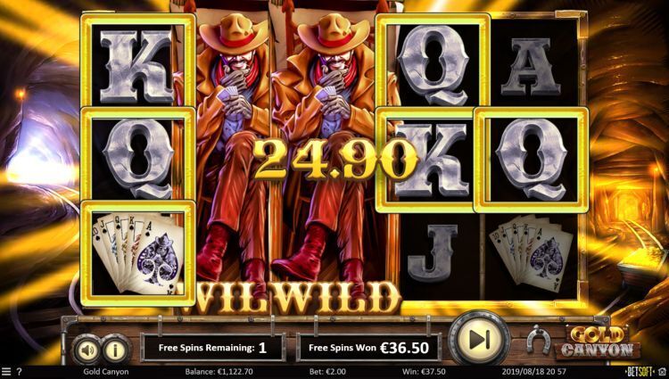 Gold Canyon slot Free Spins