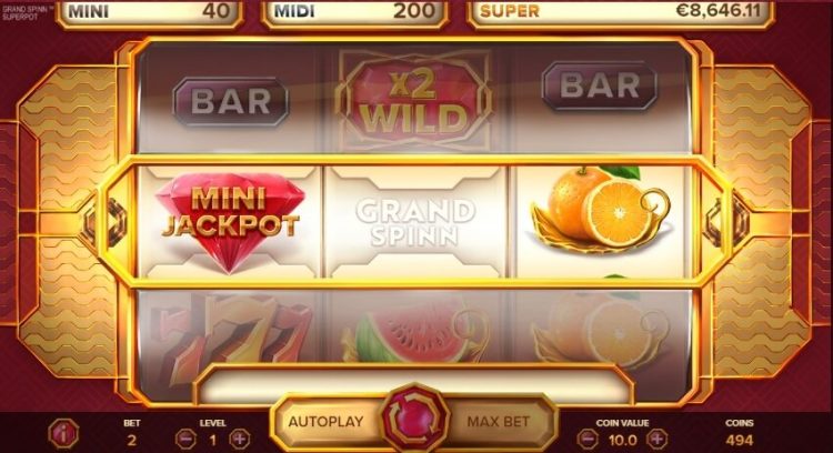 Grand Spinn Superpot slot gameplay