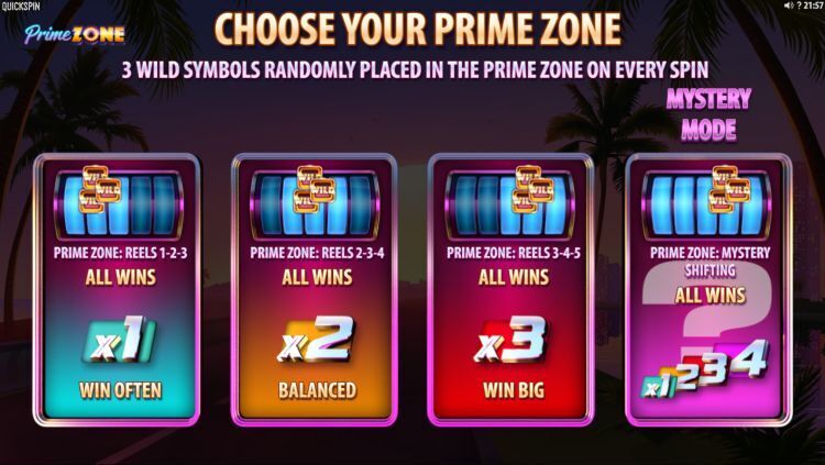 Prime zone gokkast review Quickspin bonus uitleg