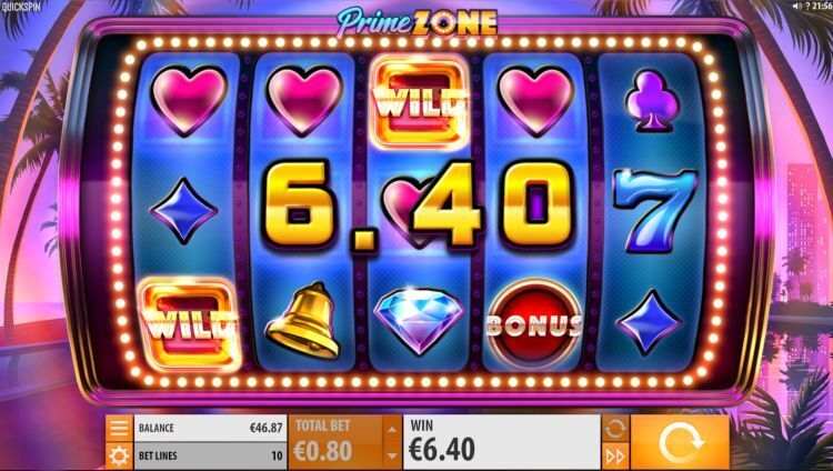 Prime Zone online slot gameplay