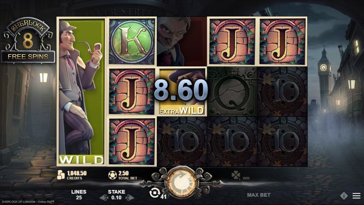 Sherlock of London slot Free Spins bonus