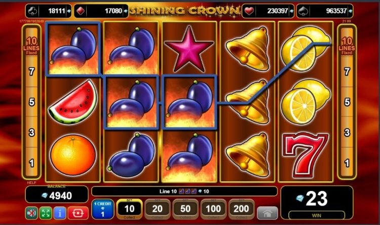 Shining Crown slot win
