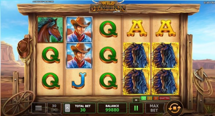 Stakelogic Wild Stallion Quattro gokkast
