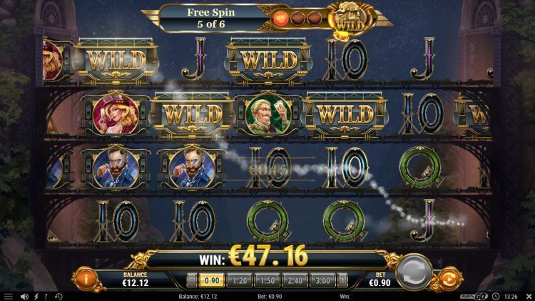 Wild Rails Play'n GO slot Free Spins
