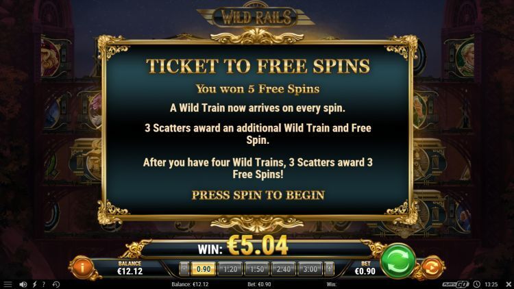 Wild Rails slot gameplay review