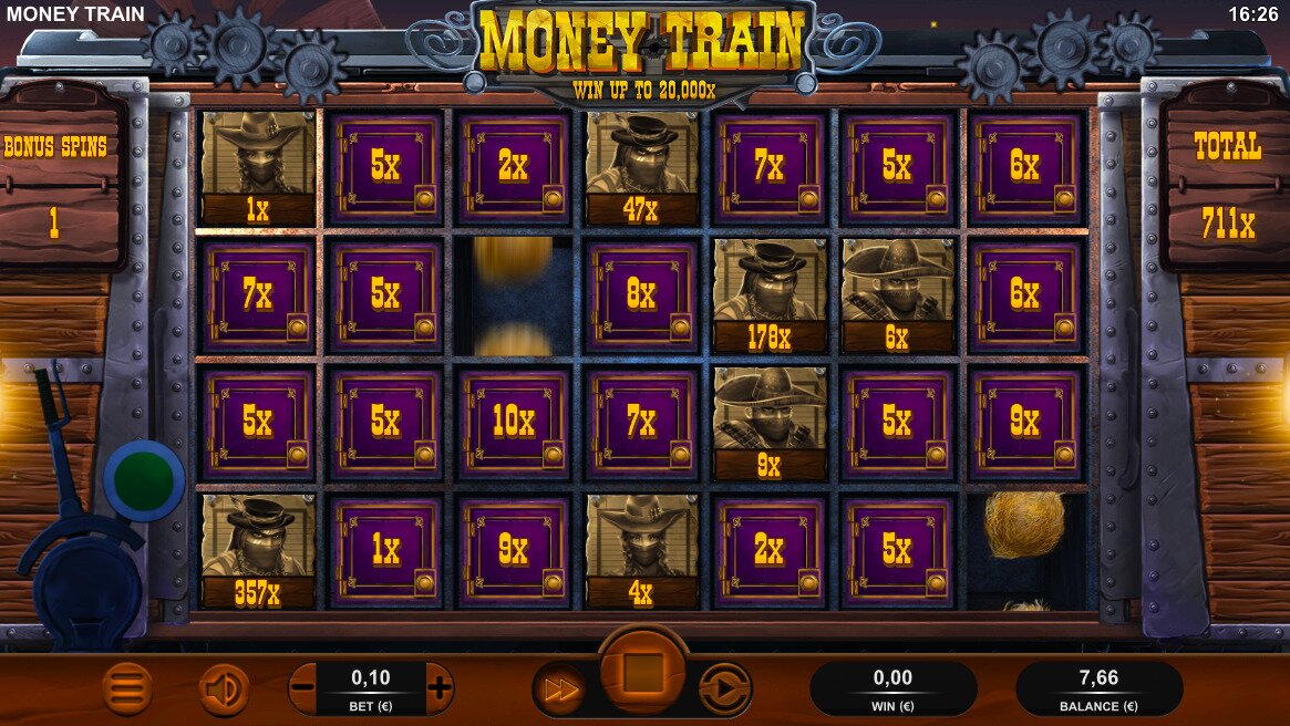 Money train slot bonus game