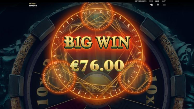 Mystic Wheel slot big win