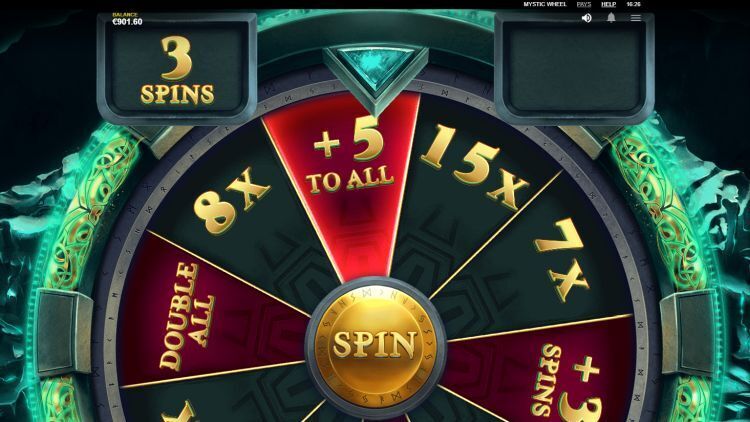 Mystic Wheel slot bonus win