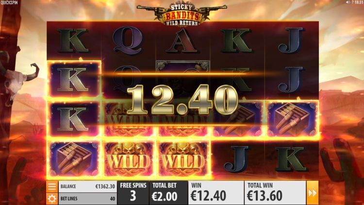 Sticky bandits wild return slot quickspin win