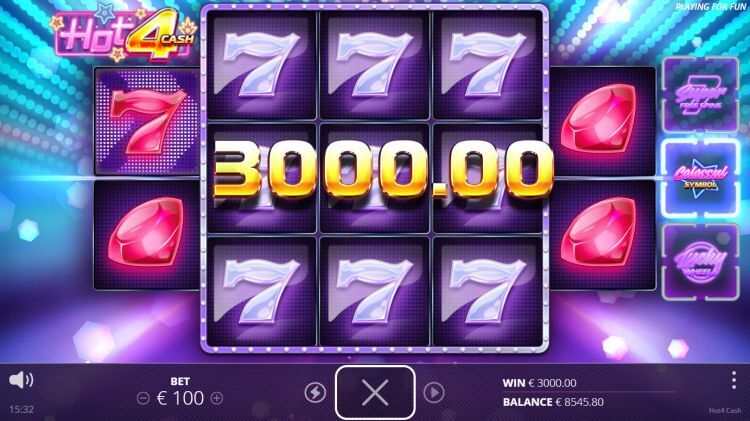 Hot 4 Cash slot big win
