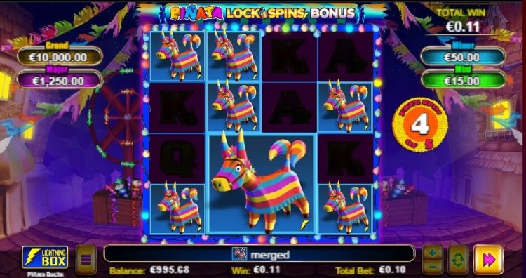 Pinata Bucks slot bonus